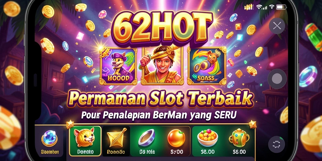 Tampilan gameplay menawan dari 62HOT saat memutar gulungan Slot.