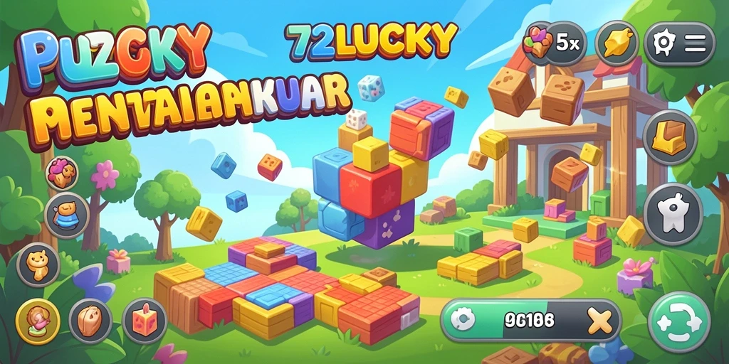 Screenshot gameplay 72LUCKY yang menampilkan teka-teki menarik.