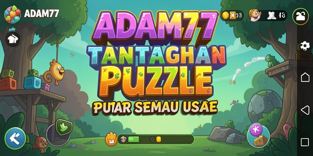 Screenshot gameplay ADAM77 menampilkan puzzle yang menarik dan menantang.