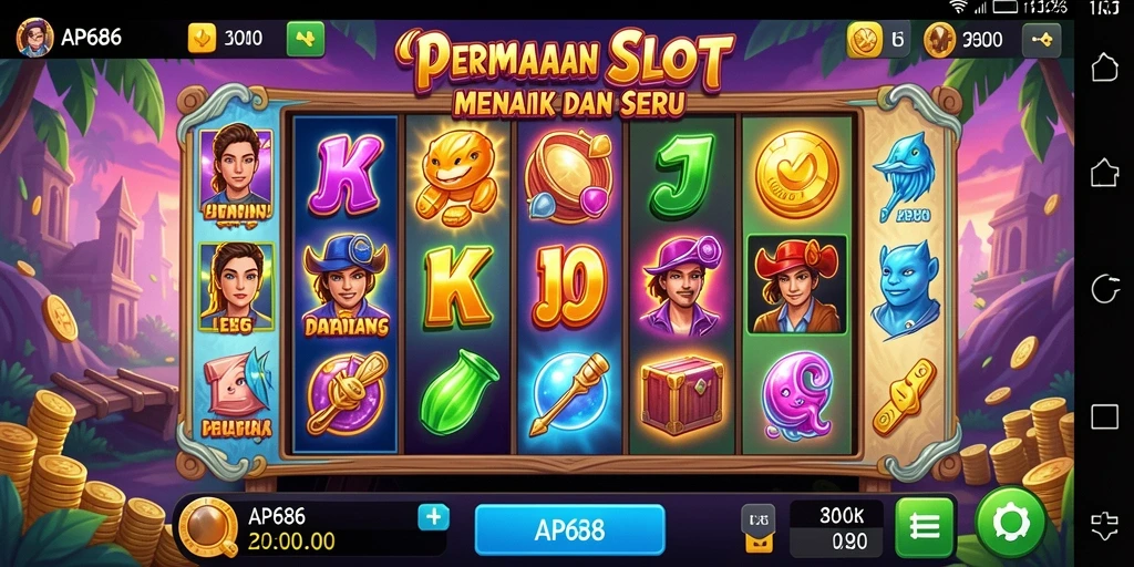 Screenshot gameplay Slot AP686 dengan tampilan menarik dan interaktif.