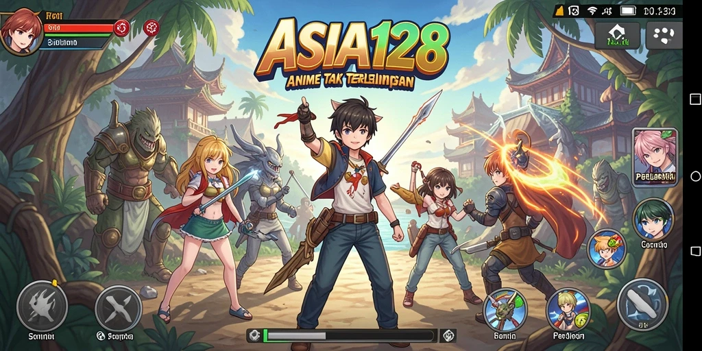 Menampilkan aksi bertempur seru di dunia Anime.