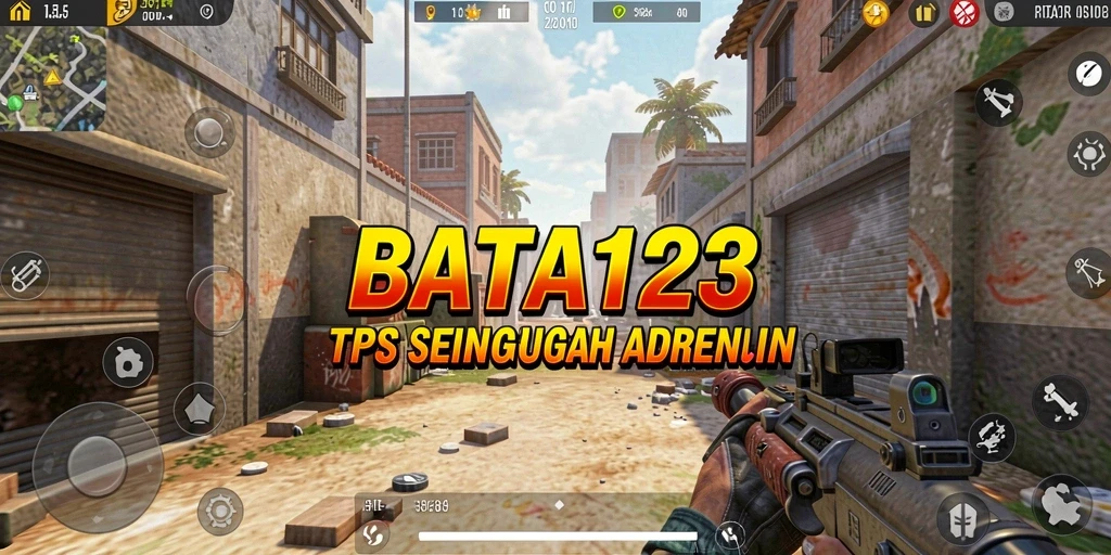 Tampilan seru aksi tembak-menembak di BATA123.