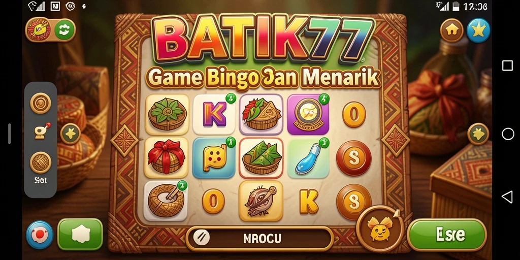 Tampilan gameplay seru di BATIK77 yang penuh aksi Bingo.