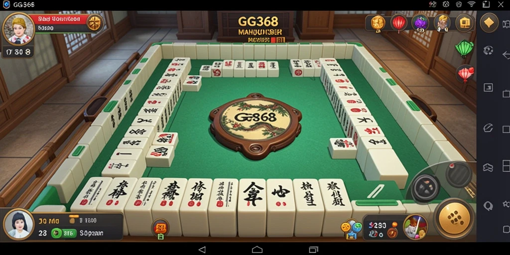 Screenshot GG368 menampilkan keseruan bermain Mahjong yang menantang.