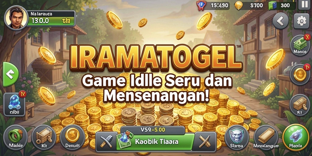Tampilan gameplay utama IRAMATOGEL yang seru dan menghibur.