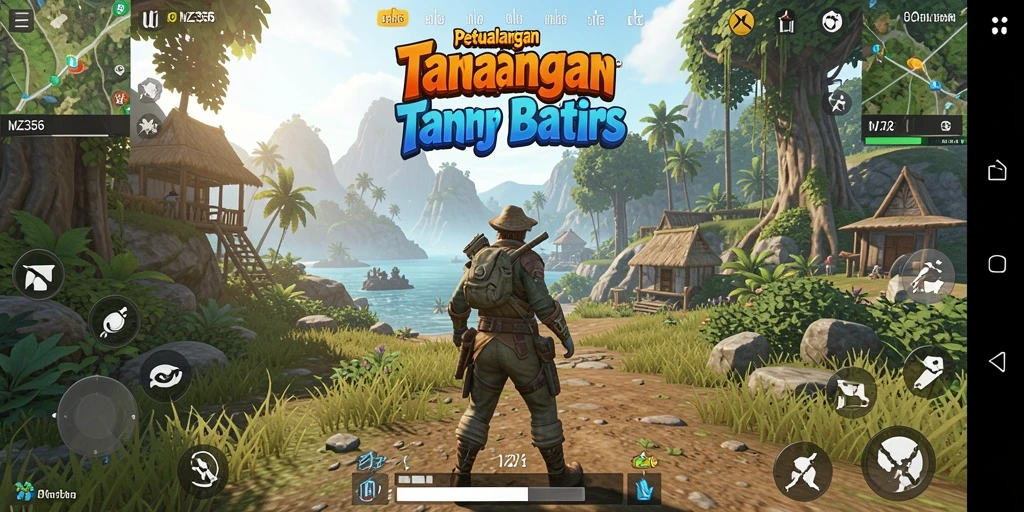 Tangkapan layar menampilkan gameplay seru dan dunia terbuka yang luas.