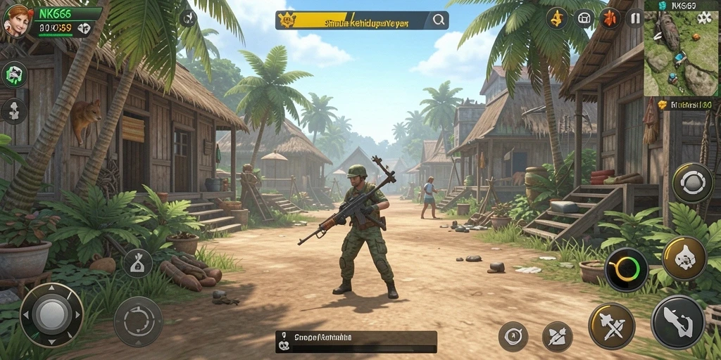 Tampilan gameplay menarik di NK666 dengan berbagai interaksi sosial.