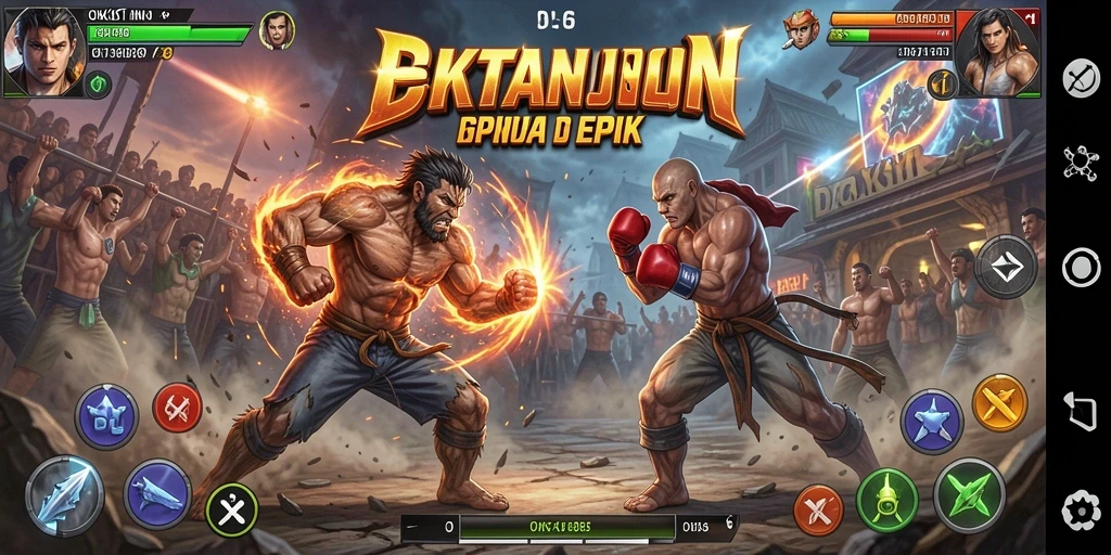 Tampilan gameplay OKJKT yang menegangkan dan penuh aksi.