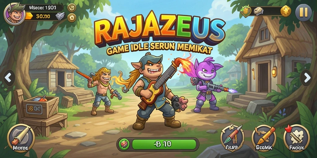 Tampilan gameplay RAJAZEUS yang memikat dan mengasyikkan.