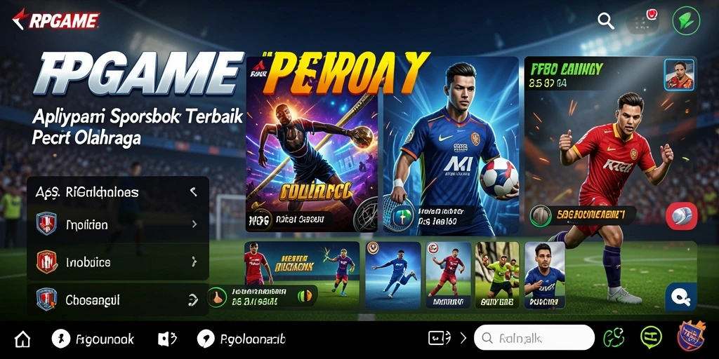 Tampilan gameplay menarik dalam aplikasi Sportsbook RPGAME.