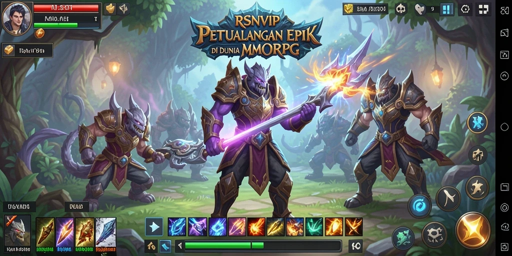 Screenshot RSNVIP yang menampilkan aksi seru dalam petualangan MMORPG.