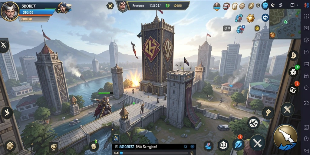 Gameplay Tower Defense yang seru dan strategis.