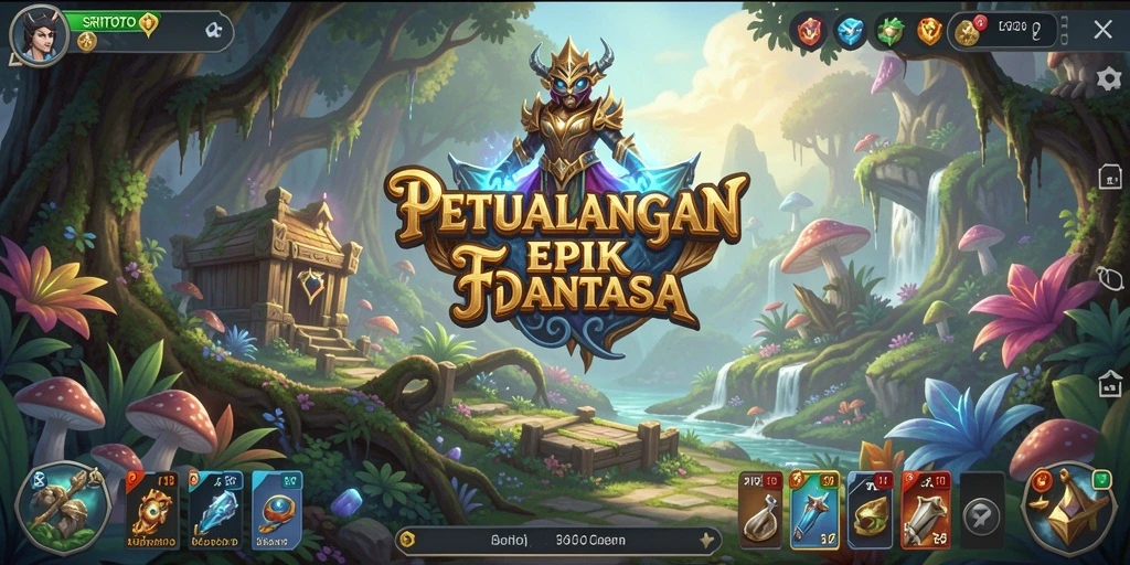 Screenshot SRITOTO menampilkan aksi pertarungan yang mendebarkan dalam RPG.