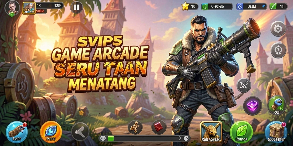 Screenshot gameplay SVIP5 yang menampilkan aksi seru dalam permainan Arcade.