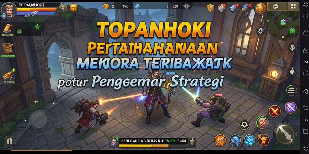 Tampilan permainan Tower Defense yang mendebarkan dan menantang di TOPANHOKI.