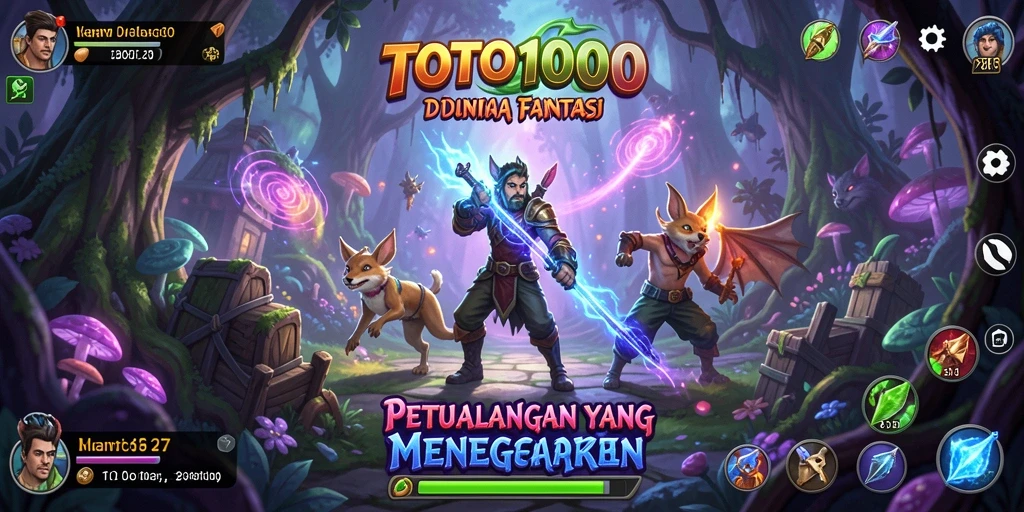 Screenshot TOTO1000 menampilkan karakter utama dalam aksi petualangan.