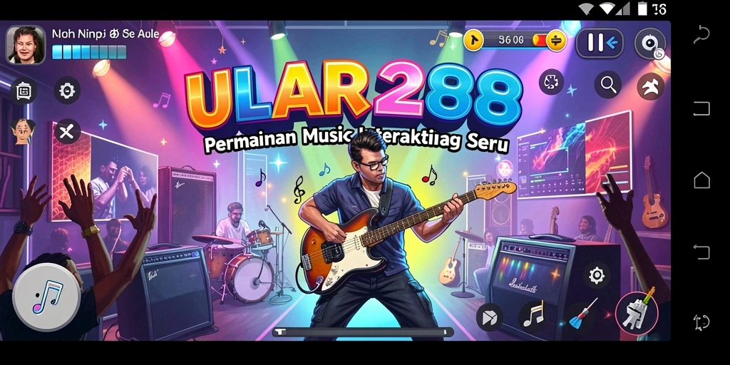 Tampilan gameplay ULAR288 yang menarik dalam permainan musik.